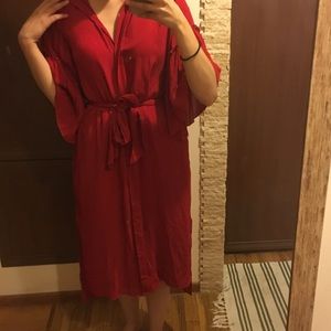 Zara tie dress/long kimono